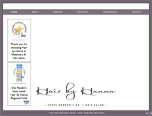 Tablet Screenshot of hairbyhanna.com